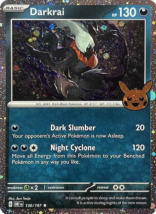 Obsidian Flames Darkrai #136/197 Trick or Trade